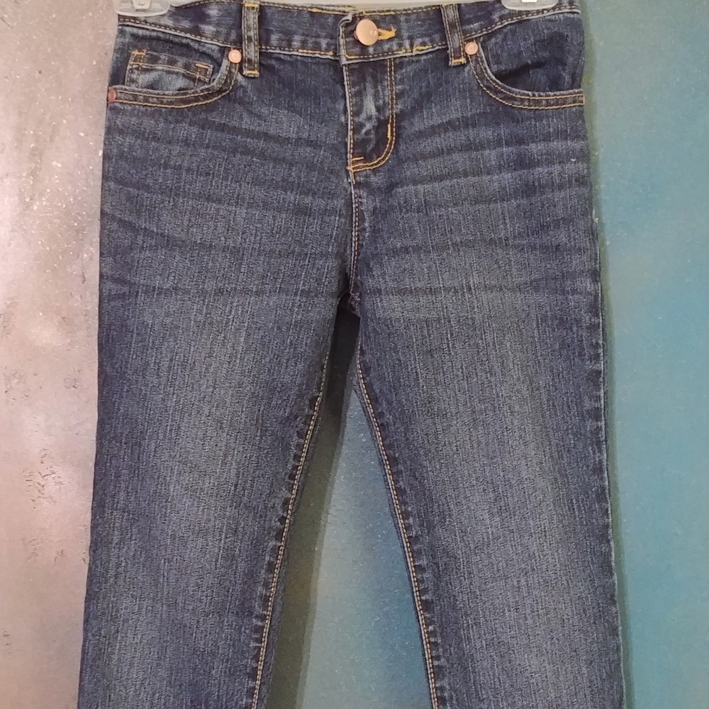 Girl's size 8 8s skinny fit Place jeans whisker heart pants kids childrens denim